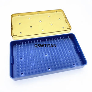 Silicone Sterilization Tray Disinfection Case Autoclavable Box 3 Types Size for Holding Opthalmic Dental Instrument