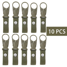 Load image into Gallery viewer, Webbing Buckle Hook Water Bottle Holder Clip Outdoor Nylon EDC Climb Carabiner Belt Backpack Hanger Camp Carabiner Belt Clip
