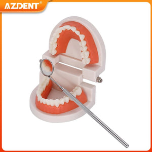 AZDENT Dental Teeth Cleaning Kit Mouth Mirror Tweezers Elbow Probe Triangle Shovel Stainless Steel Dentistry Tools Instrument