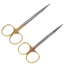 Load image into Gallery viewer, Stainless steel Dental Surgical Eye Double Eyelid Scissors Beauty Scissors Cut Tissue Scissors 12*4.5cm
