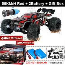 Load image into Gallery viewer, 4WD RC Off-Road Car - 1:16 High-Speed Brushless Truck, 50-80KM/H, 4x4 Drift Racing Toy for Kids &amp; Adults
