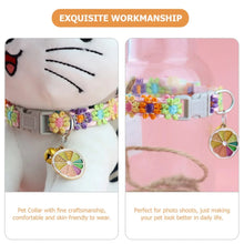 Load image into Gallery viewer, Colorful Pet Collar with Bell – Adjustable for Cats &amp; Small Dogs
