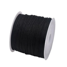 Load image into Gallery viewer, 50 Yards 0.8mm Braided Nylon Cord – Durable Satin String for Jewelry Making, Beading, Macrame, Chinese Knot &amp; DIY Crafts
