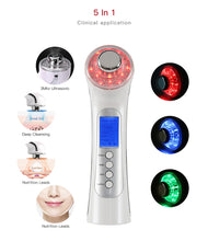 Load image into Gallery viewer, Ultrasonic Ion Facial Massager - Photon Rejuvenation &amp; EMS Microcurrent, Portable Vibration Skin Care Device for Home Use
