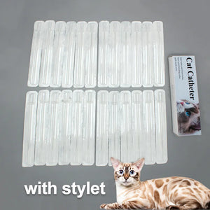 Cat Urinary Catheter with Stylet 3Fr 4Fr Veterinary Consumables