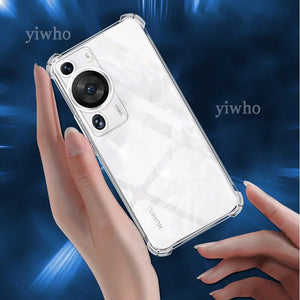 For Huawei P60 Pro Case Slim Soft TPU Transaprent Clear Phone Case on For Huawei P60 Art P60Pro P50 P40 Pro Mate 50 Pro Cover