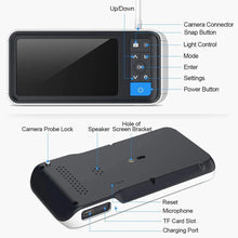 Load image into Gallery viewer, Digital Otoscope with 4.5 Inches Screen 3.9mm Ear Camera with 6 LED Lights 32GB Card Ear Wax Removal Tool Specula and 2500 mAh
