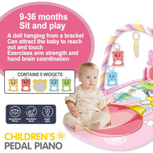 Load image into Gallery viewer, Baby Fitness Play Gym with Music &amp; Piano Mat
