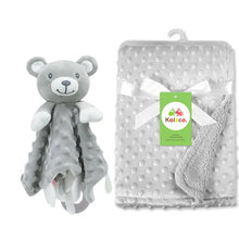 Load image into Gallery viewer, Personalized Newborn Baby Blanket with Name &amp; Custom Stroller Gift Set
