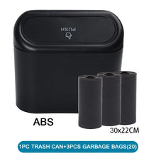Load image into Gallery viewer, Car Trash Can (with Lid) Contains 60 (300) Garbage Bags, Small Car Trash Can, Leak-proof Mini Car Accessories
