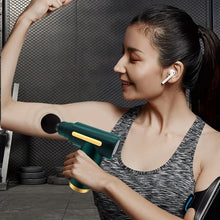 Load image into Gallery viewer, Portable digital fascia gun, convenient electric massager, LED display screen with six adjustable levels,silent and long-lasting
