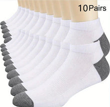 Load image into Gallery viewer, 10PCS Men’s Mid-Calf Cotton Socks – Solid Color, Versatile for All Seasons
