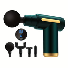 Load image into Gallery viewer, Portable digital fascia gun, convenient electric massager, LED display screen with six adjustable levels,silent and long-lasting
