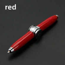 Load image into Gallery viewer, LED Gyro Spinner Pen – Multifunctional Metal Fidget Ballpoint Pen with Light | Stress Relief Spinning Pen for Writing, Focus &amp; Gifts
