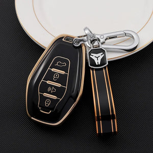 Soft TPU Car Remote Key Case Cover Shell Holder Auto Keychain For Chery Jetour X70 X90 X95 Plus Protector Accessories