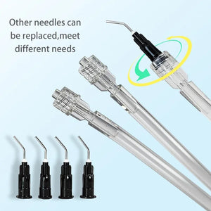 Jingt 20pcs Medical Dental Disposable Saliva Ejector Aspirator Suction Pre-Bent With Syring Needle Tip Dentistry Instrument