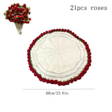 Load image into Gallery viewer, 1pcs Finished Flower Bouquet Blanket Soft and Lightweight Knitted Throw Blankets for Birthday Wedding Valentine’s Day Home Decor
