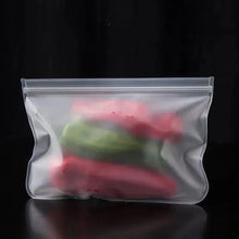 Load image into Gallery viewer, Reusable Silicone Food Storage Bags – Leakproof Zip Containers
