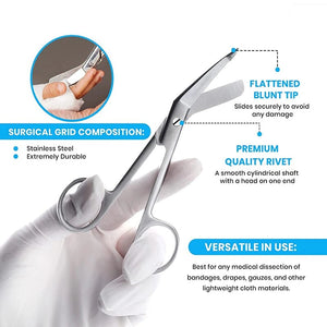 11/14CM Stainless Steel Gauze Bandage Scissors Dressing Surgical Scissors Household Plaster Scissors Nurse Scissors