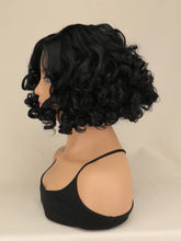 Load image into Gallery viewer, Short Curly Black Wigs for Women Synthetic Natural Wavy Costume Cosplay Party Wig
