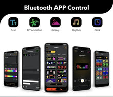 Load image into Gallery viewer, LED Sign Car Scrolling Advertising USB 5V Bluetooth App Control Logo Light Custom Text Pattern Animation Programmable Display
