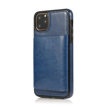 Load image into Gallery viewer, Leather Wallet Case For iPhone 11 Pro Max XS Max XR X 8 7 6S 6Plus 5 5S With Stand Card Pocket Case Cover Shockproof Texture PU Leather  Wallet Cover
