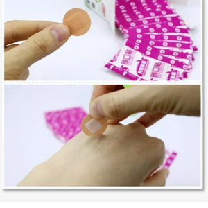 100Pcs Mini Round Disposable Medical Adhesive Bandage Band aid Wound Plaster Band aids Waterproof And Breathable