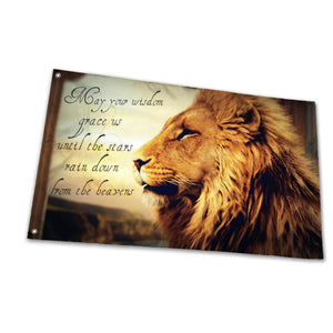 Tribe of Judah Lion Flag,Uv Fade Resistant Flag for Outdoor House Porch Welcome Holiday Home/School/Party Decoration,Garden Flag