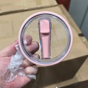 40 Oz Tumbler Flip Straw Lid Replacement Fit For Stanley Quencher, Spill Proof Splash Resistant Tumbler Lids,Reusable Straw Cap
