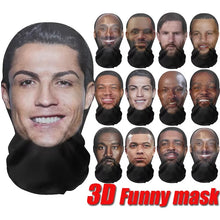 Load image into Gallery viewer, New 3D Printed Funny Mask Elastic Mesh Disguise Full Face Mask for Men Women Cosplay Headwear Hip Hop Fashion Hood Hat Headgear
