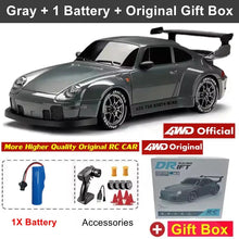 Load image into Gallery viewer, 4WD Remote Control Drift Car - 1:24 Scale High-Speed Racing Car, 2.4G Radio, 20KM/H Mini RC Car for Boys &amp; Teens
