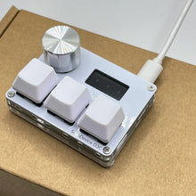 Load image into Gallery viewer, O3C SayoDevice OSU O3C Rapid Trigger Hall Switches Magnetic Pink Switches Keyboard With Knob Screen Copy Paste Shotcut
