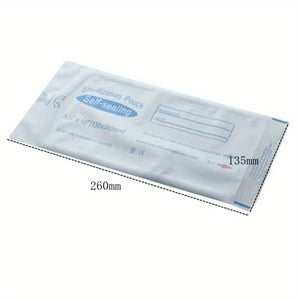 200pcs Manicure Sterilizing Bag Sterilization Nail Art Tool Clean Disposable Nail Dentistry Medical Grade Paper+CPP/PET Film Bag