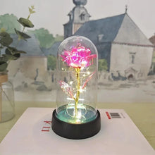 Load image into Gallery viewer, Artificial Rose Flowers Valentines Day Gift for Girlfriend Eternal Rose LED Light Foil Flower Wedding Decor Christmas Gifts
