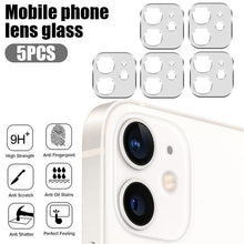 Load image into Gallery viewer, 5Pcs Full Cover Protective Glass for Iphone 11 12 13 Pro XS Max Camera Protector for Iphone X 11pro Max 12 13 Mini 14 Pro Max Back Camera Protector Case Friendly Easy Installation Camera Lens Protector
