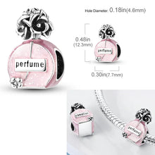 Load image into Gallery viewer, 925 Sterling Silver Pink Butterfly &amp; Luminous Firefly Charm – Dangle Bead for Bracelet or Necklace | Elegant DIY Jewelry Gift for Women
