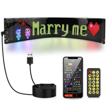 Load image into Gallery viewer, RGB Bluetooth Panel Lamp LED Matrix Pixel Lights Pattern Graffiti Scrolling Text Animation Display Car Shop Reminder Night Light
