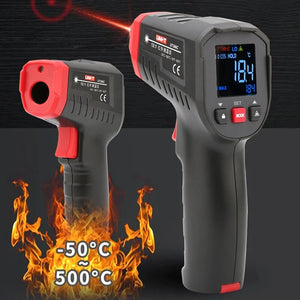 UNI-T UT306S UT306C Digital Thermometer Non Contact Household Industrial Infrared Laser Temperature Tester Meter Gun -50℃-500℃