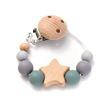 Load image into Gallery viewer, Baby Pacifier Chain Clip Silicone Teether Beads Soother Toy
