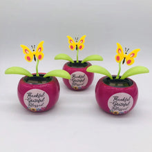 Load image into Gallery viewer, Solar Automatic Swing Solar Flower Car Ornaments
