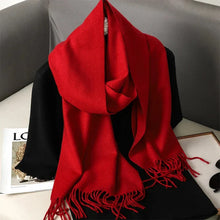 Load image into Gallery viewer, 62-Color Winter Cashmere Scarf – Warm Tassel Pashmina Wrap for Women
