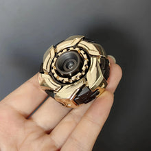Load image into Gallery viewer, EDC Open Armor Metal Spinning Top – Magnetic Fidget Slider Toy for Adults | Stress Relief Spinner with Mecha Design &amp; Smooth Rotation

