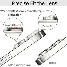 Load image into Gallery viewer, Diamond Camera Case For iPhone 14 13 Pro Max 12 Pro Max Camera Lens Protector Cover For iPhone11 Pro 12Pro Tempered Glass HD Clear Tempered Glass Camera Protector
