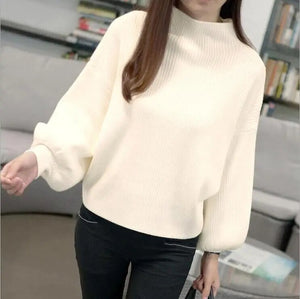 2023 New Women's Coarse Wool Sweater Warm Spring Autumn Winter Casual Sleeved Pullover