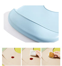 Load image into Gallery viewer, Baby Bib Adjustable Waterproof Bibs Babies Soft Edible Silicone Newborn Saliva Dripping Towel Drooling Children Scarf BPA Free
