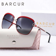 Load image into Gallery viewer, BARCUR Sunglasses Women’s Fashion Polarized Metal Frame Sunglasses UV400 Protection Multi-Color Options Trendy Square Sunglasses with Exquisite White Gift Box for Summer Parties Travel &amp; Outdoor Events
