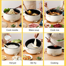 Load image into Gallery viewer, Electric Cooker 1.7L Small Rice Cooker 1-2 People Multicooker Household Non-stick Hot Pot Electric Steamer Cooking Appliances
