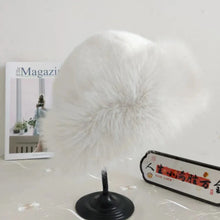 Load image into Gallery viewer, Furry Hats For Women, Autumn Winter Korean Style Warm Hats, Solid Color Flattering Mongolian Hats, Thickened Winter Outfits
