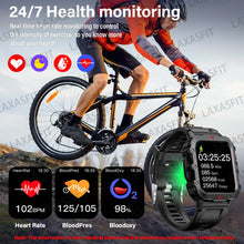 Load image into Gallery viewer, LAXASFIT 2024 Outdoor Military Men's Smart Watch Bluetooth
