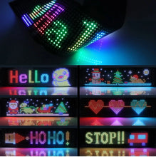 Load image into Gallery viewer, RGB Bluetooth Panel Lamp LED Matrix Pixel Lights Pattern Graffiti Scrolling Text Animation Display Car Shop Reminder Night Light
